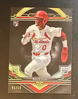 Masyn Winn Topps Triple Threads Black Onyx Rookie Card #45/50