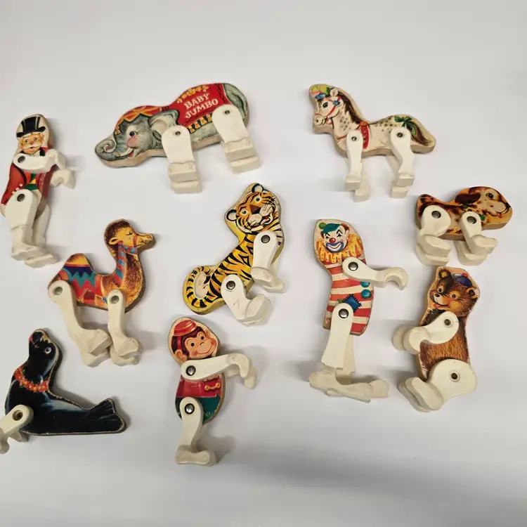 Vintage Fisher Price Circus Animals & Ring Master