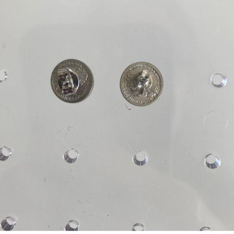 Miniature Mercury Dime Earrings Vintage