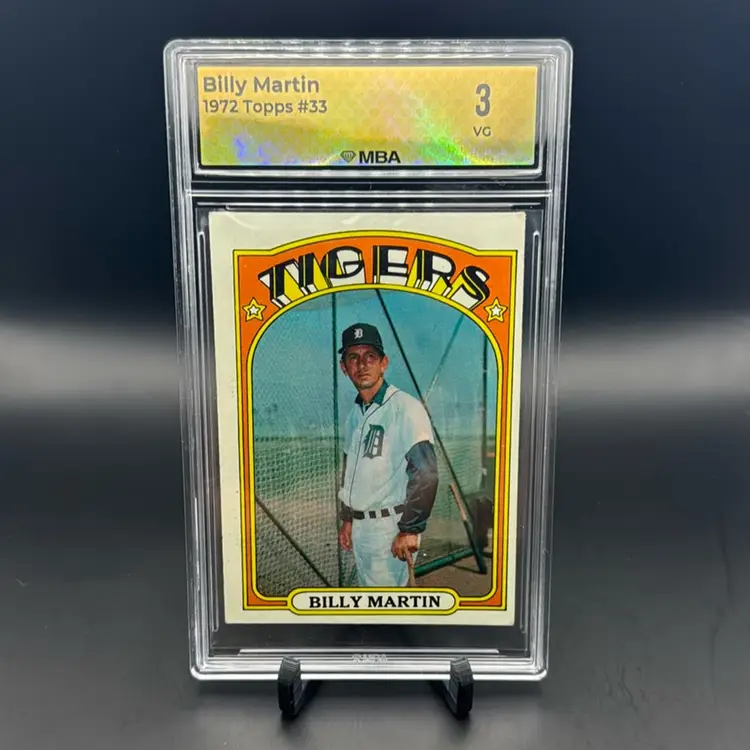 1972 Topps Billy Martin MBA 3