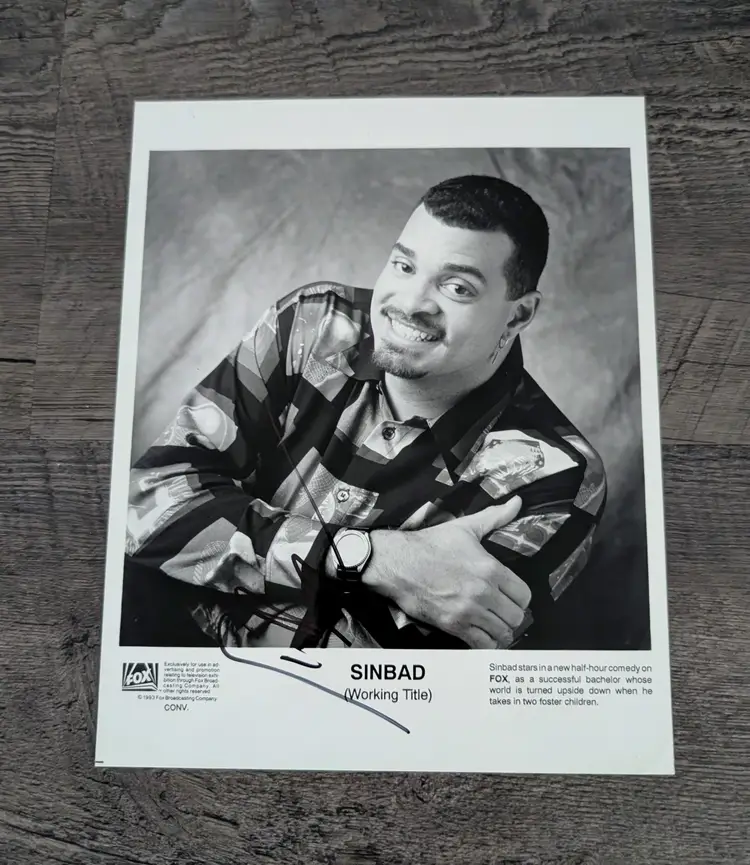 Sinbad in "The Sinbad Show" Signed Original TV Still Autograph 10 x 8 Picture