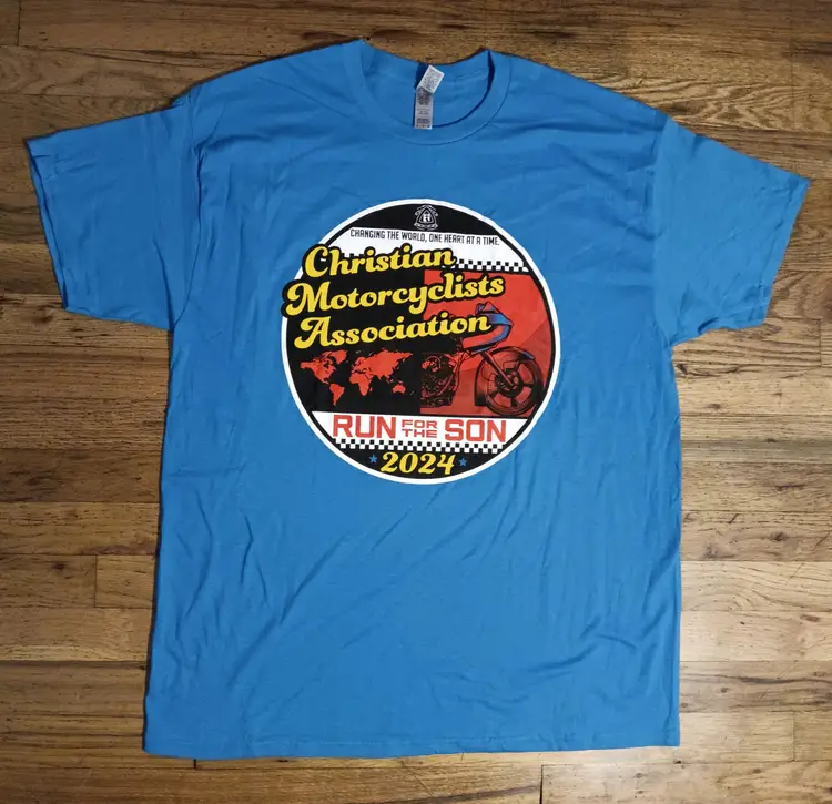 Christian Motorcycle Association t-shirt GOD Jesus harley bike rider NEW