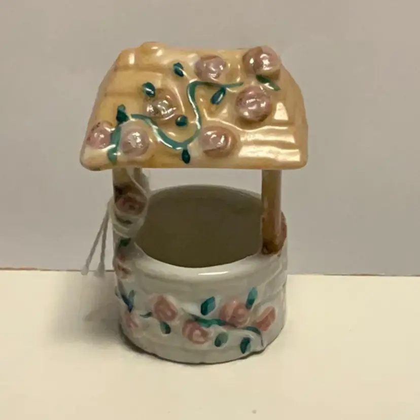 Hand Painted porcelain Wishing Well