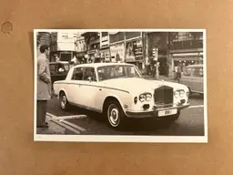 Vtg Rolls Royce Silver Shadow Postcard 8.5”x5.5”