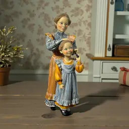 Carl Larsson Mother And Girl Combing Hair  Candy Design Norway 10”