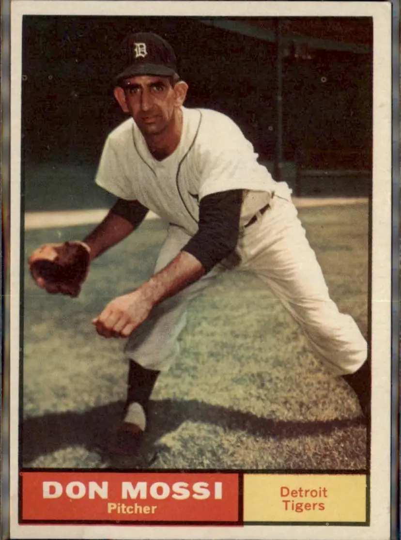 1961 Topps #14 Don Mossi - ( ) - Detroit Tigers