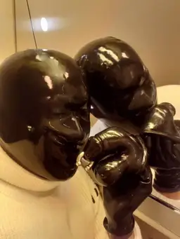 Silicone Latex Mask + Silicone Penis Extender Sleeve