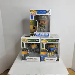 Halo Funko Pop Lot Spartan Sgt Johnson
