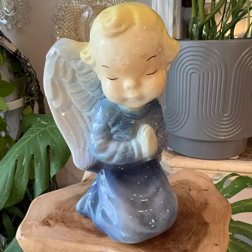Vintage Praying Angel Wall Pocket
