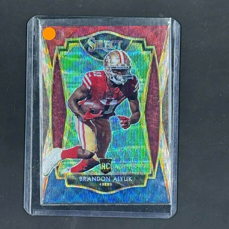 2020 Panini Select #166 SN,RC #/199 Brandon Aiyuk Tri-Color Prizm San Francisco 49ers
