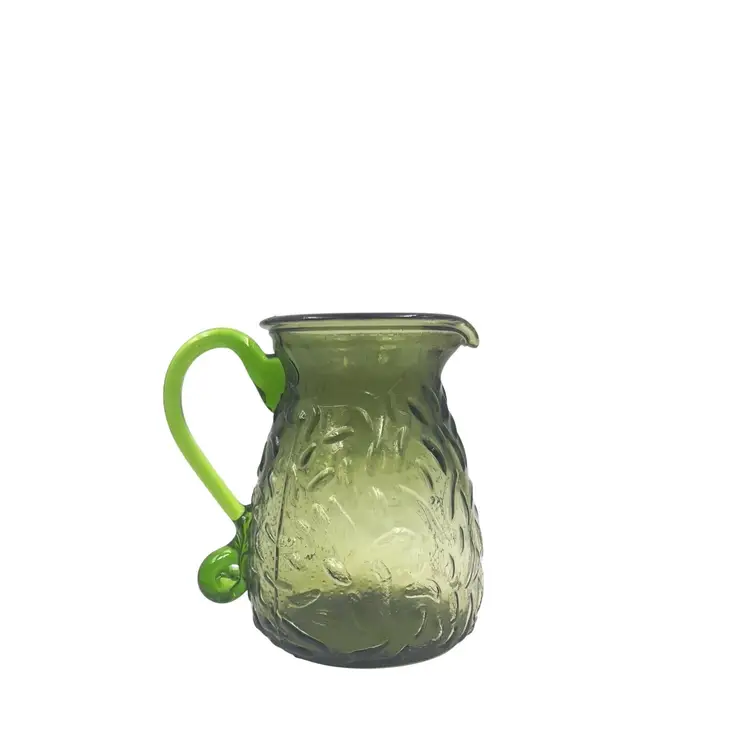 VINTAGE GLASS CREAMER PITCHER