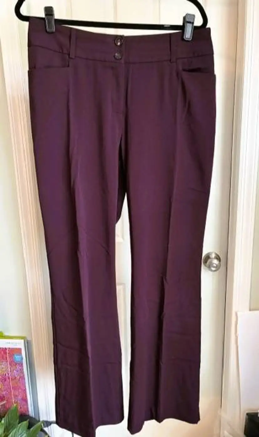 Alfani Pants Plum 32" inseam Size  12