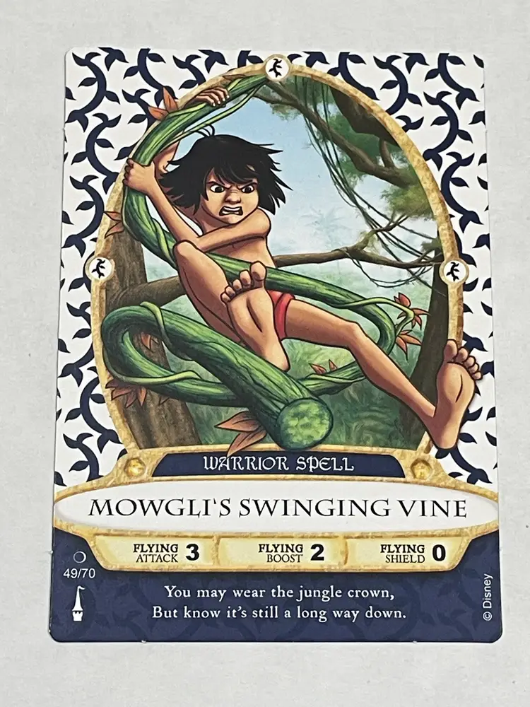 WDW Disney Sorcerers of the Magic Kingdom Spell Card #49/70 - Mowgli - The Jungle Book