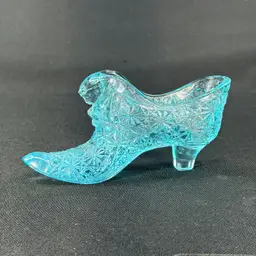 Fenton Aqua Daisy And Button Cat Face Shoe