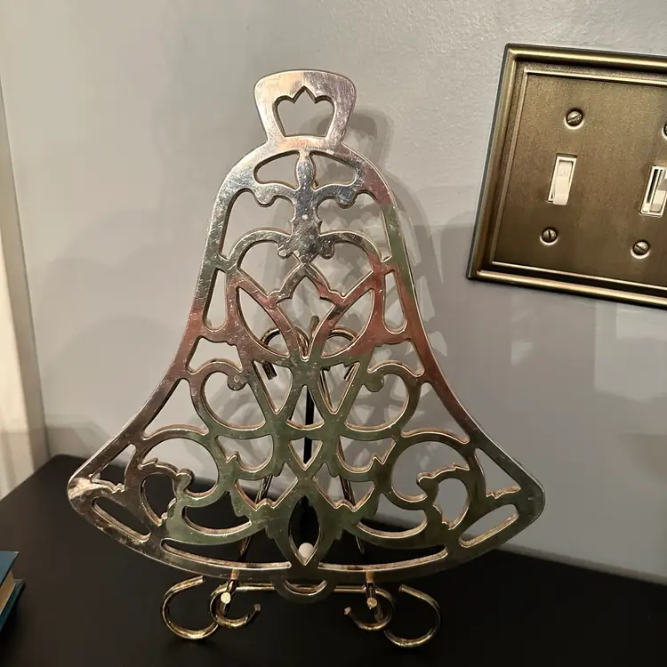 Silver plated Christmas Bell Trivet