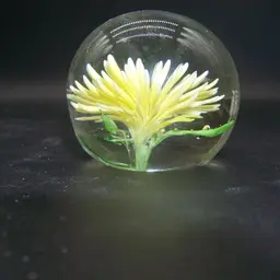 Vintage Yellow Flower Paperweight