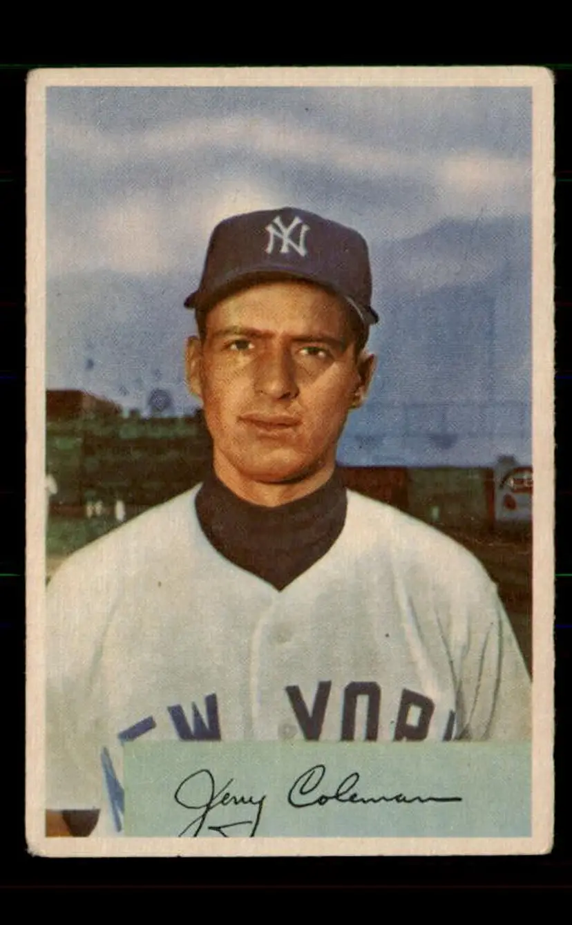 1954 Bowman #81a Jerry Coleman - (pk-tl3) - New York Yankees