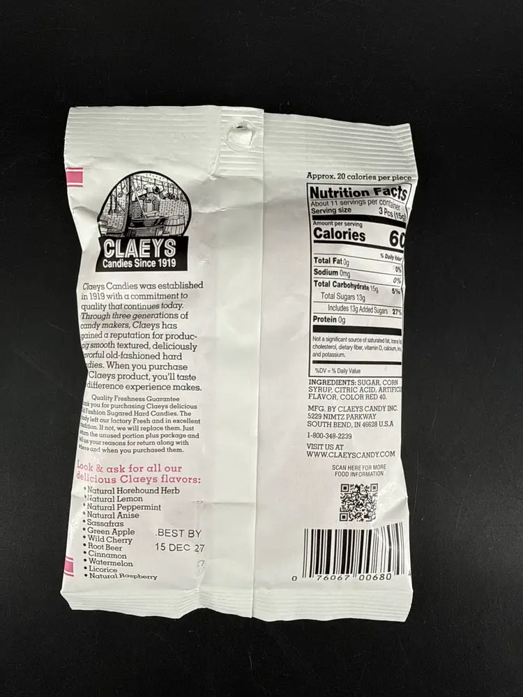 Claeys Old Fashioned Hard Candies "Watermelon" 6oz