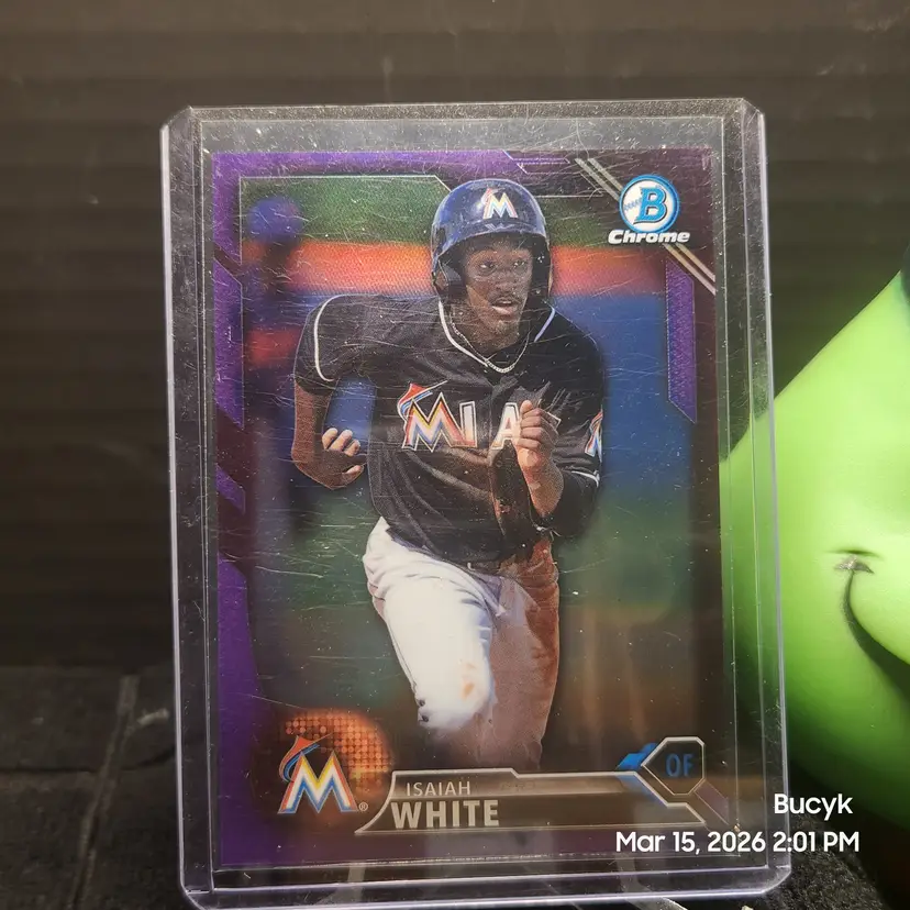2016 Bowman Chrome Purple - Isaiah White Miami Marlins 247/250