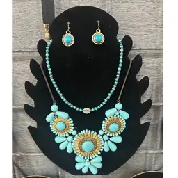 #51 44 And 48- Zad Turquoise Color Jewelry Lot