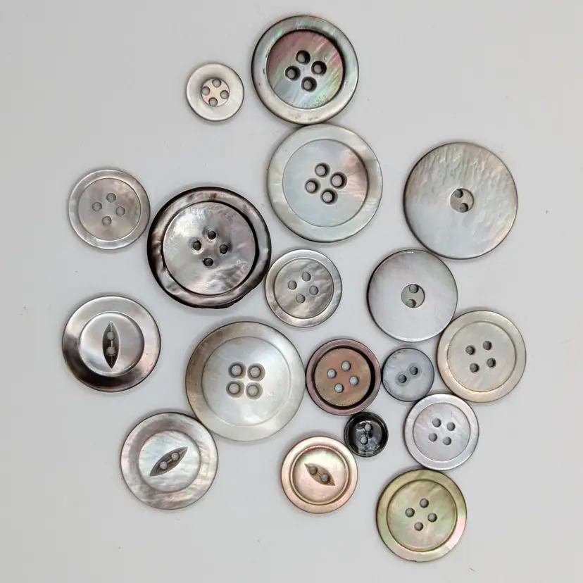 Dark Mother of Pearl MOP Buttons