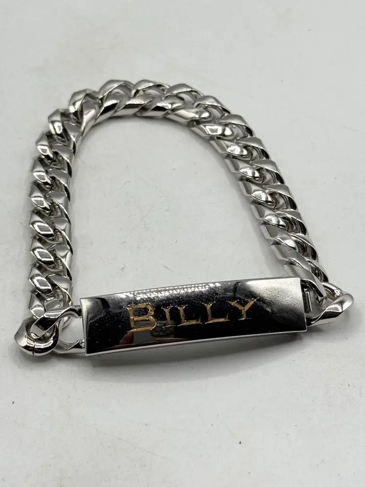Vintage Speidel silver id name Billy bracelet