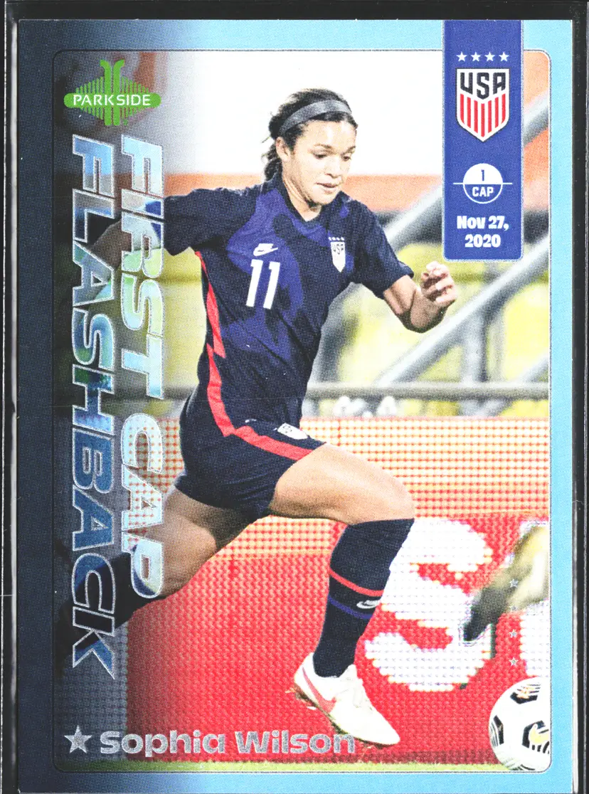 Sophia Wilson Soccer Card USWNT First Cap Flashbacks 2026 Fresh Faces USA