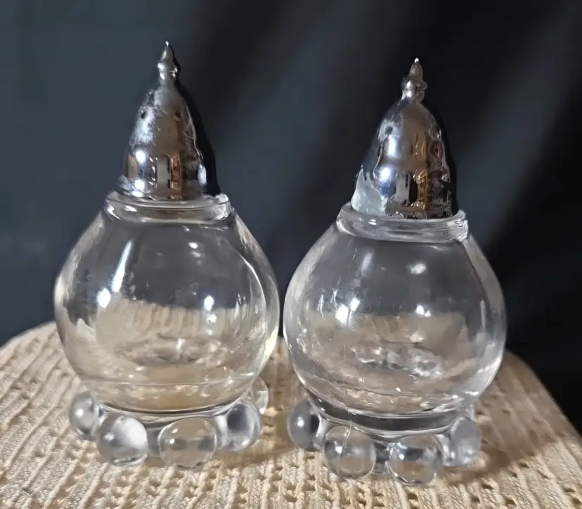 Imperial Glass Candlewick Salt & Pepper Set