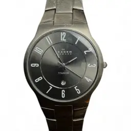 SKAGEN DENMARK Titanium Super Hardened Crystal Watch