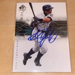 Ichiro autograph baseball card