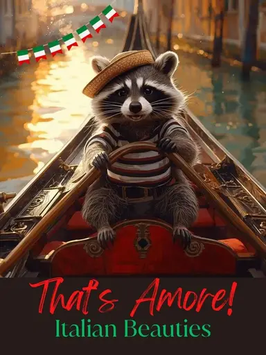 That's Amore italian beauty train woth vinesvintage 