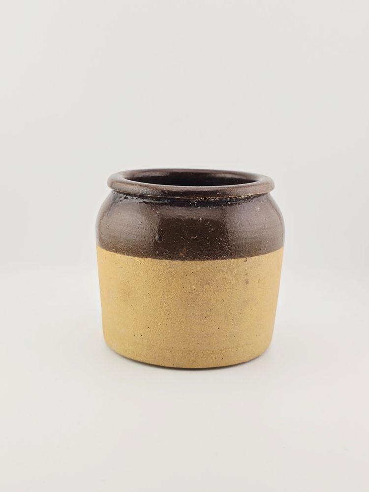 Vintage Bean Stoneware Pot
