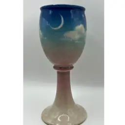 Pye in the Skye Pottery Dawn Goblet James Jim Shorba signed 1981