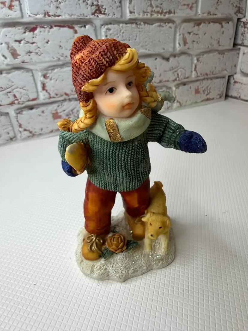 Christmas Figure With Dog As Is