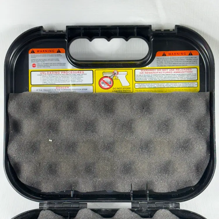 Glock Perfection Black Hard Plastic Clamshell Case - CASE ONLY