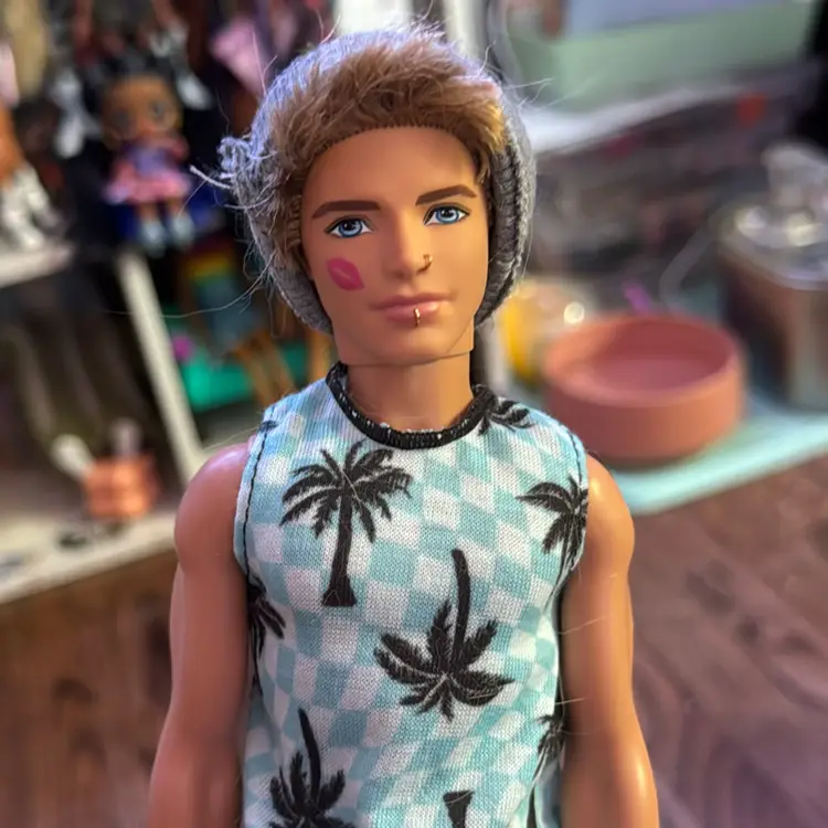 Ken Doll Pierced And Ready For Home