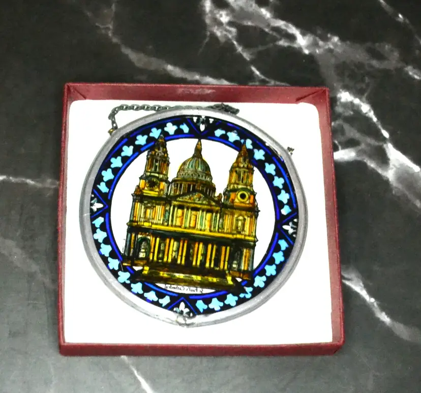 Winged Heart Stained Glass Window Decor St Pauls Cathedral Made In Scotland