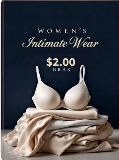 New Bras And Accessories $2.00