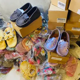 AUGUSTA BABY Genuine Leather Loafer Moccasin Gommino Sole- Children’s Moccasins 2 Mos-6 Toddlers 84 NEW Pairs