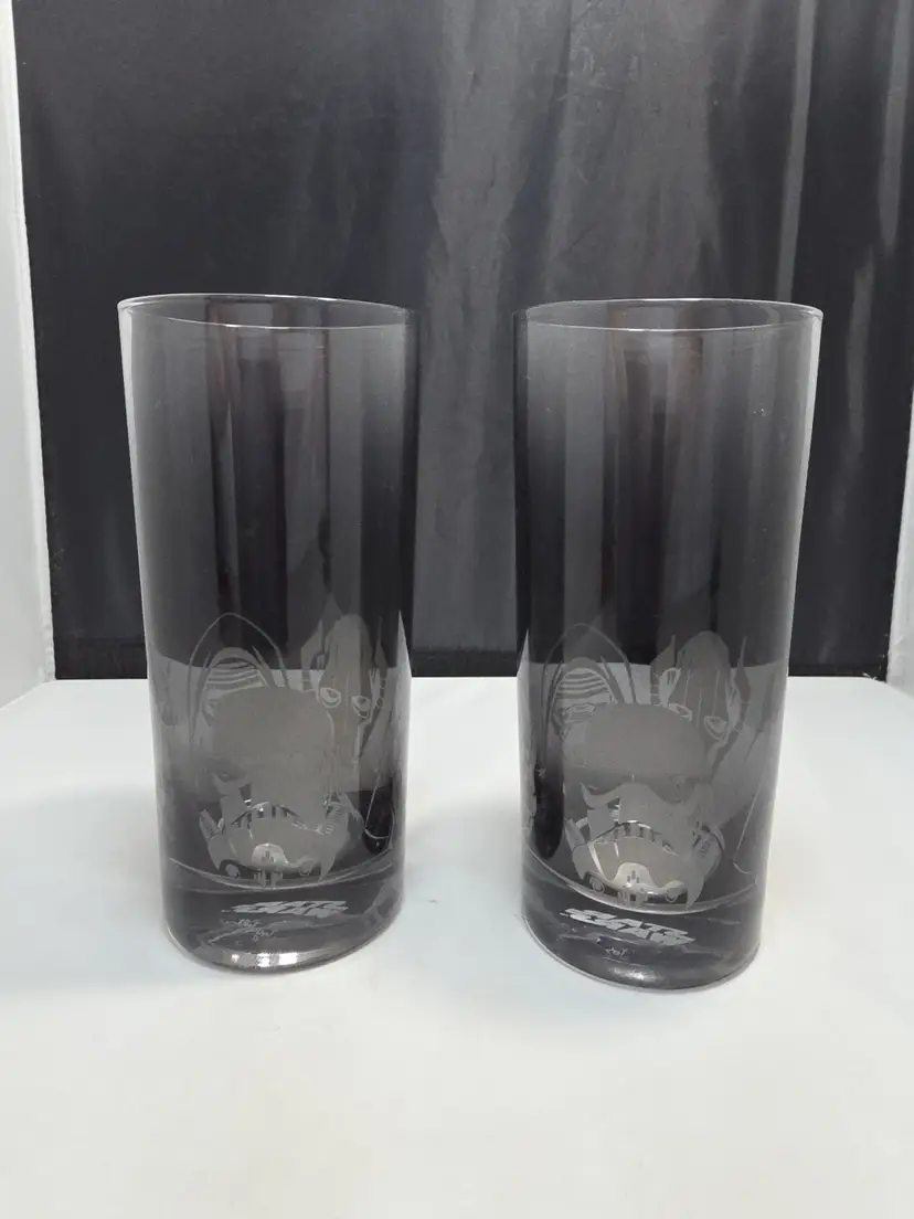 Joy Jolt Star Wars Dark Side Tall Drinking Glasses (Set of 2) 16 oz