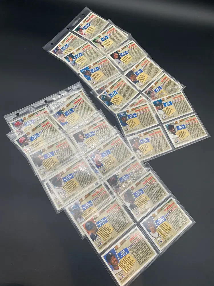 Topps 1996 MLB Profiles by Tony Gwynn & Kirby Puckett Set of 40 Trading Cards