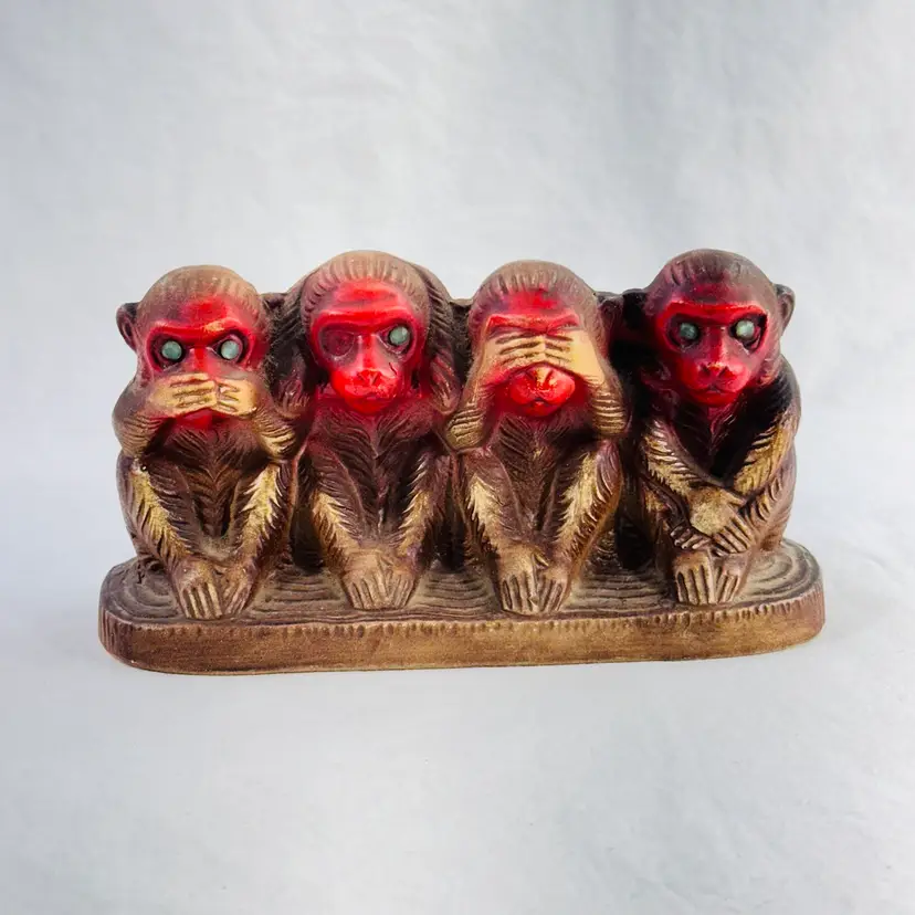 Vintage Four Monkey Bank