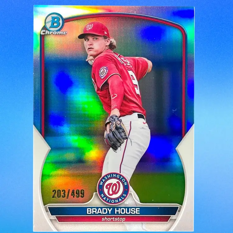 Brady House 203/499 - 2023 Bowman Chrome Prospect Refractor - BCP-68 - Washington Nationals