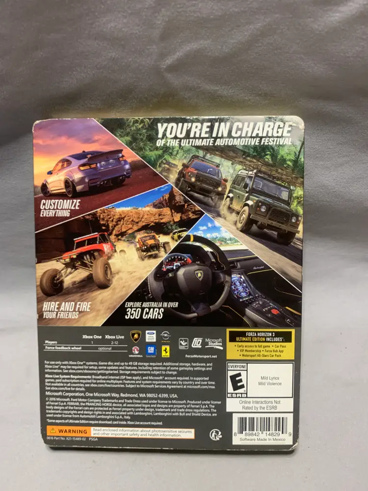 Forza Horizon 3: Ultimate (Microsoft Xbox One, 2016)