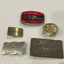 Lot Of 5 Belt Buckles