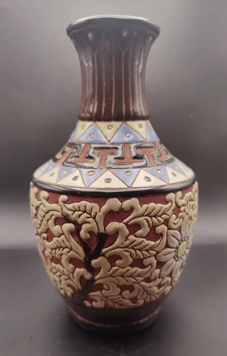 Vintage handmade Grecian inspired urn vase