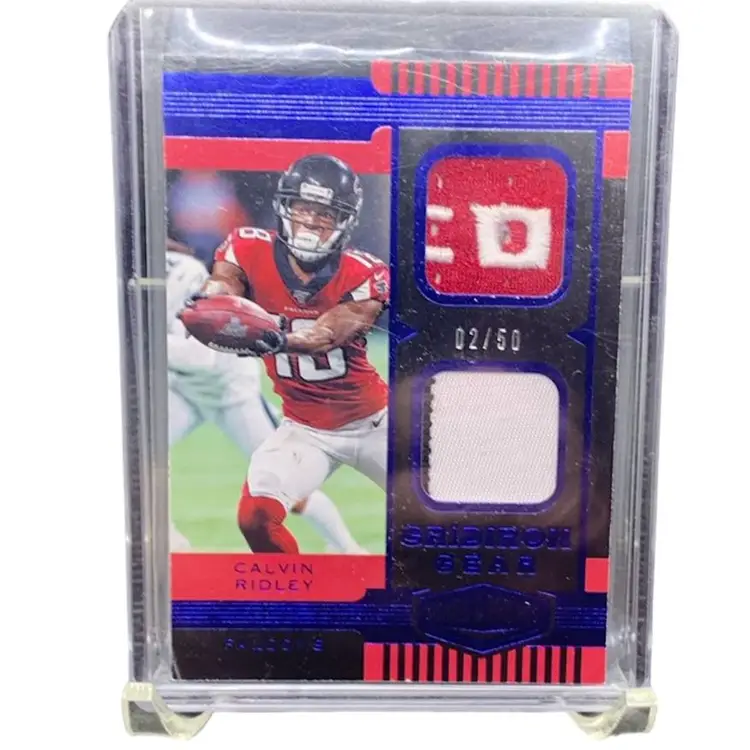 2019 Plates & Patches Calvin Ridley Player Worn/Used. Atlanta Falcons