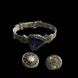 Belt Buckle Metal Charm Bracelet