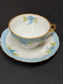 Vintage Porcelain Demitasse Hand Painted Teacup