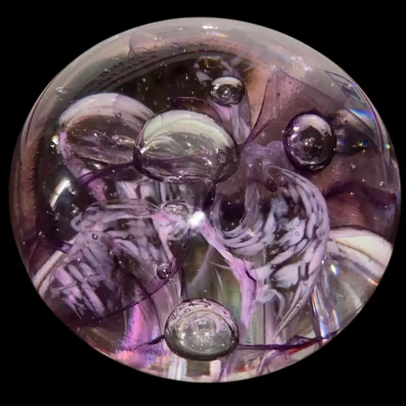 #15- Vintage Beautiful Paperweight - Multi-colored